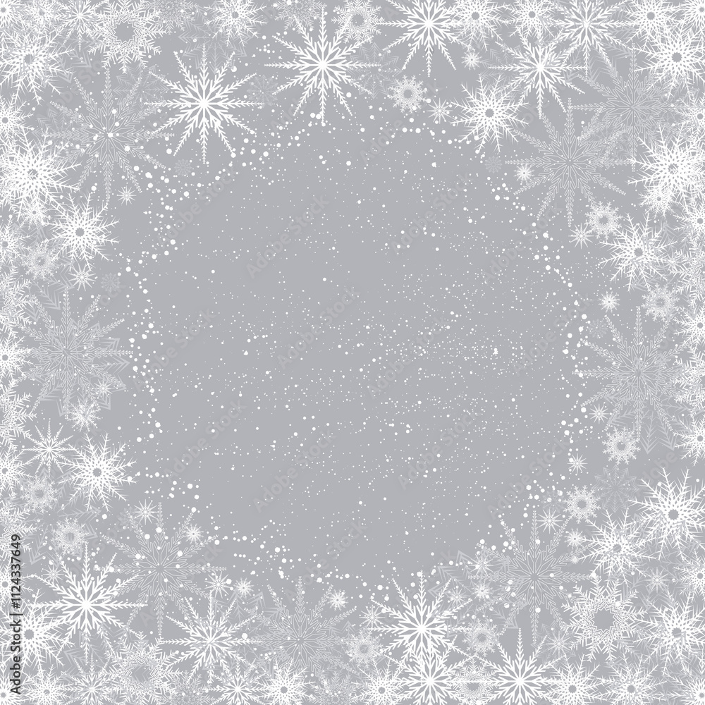 Winter template with snowflake, snow and empty copy space on colorful background. Winter template with snowflake, snow and empty copy space on colorful background.