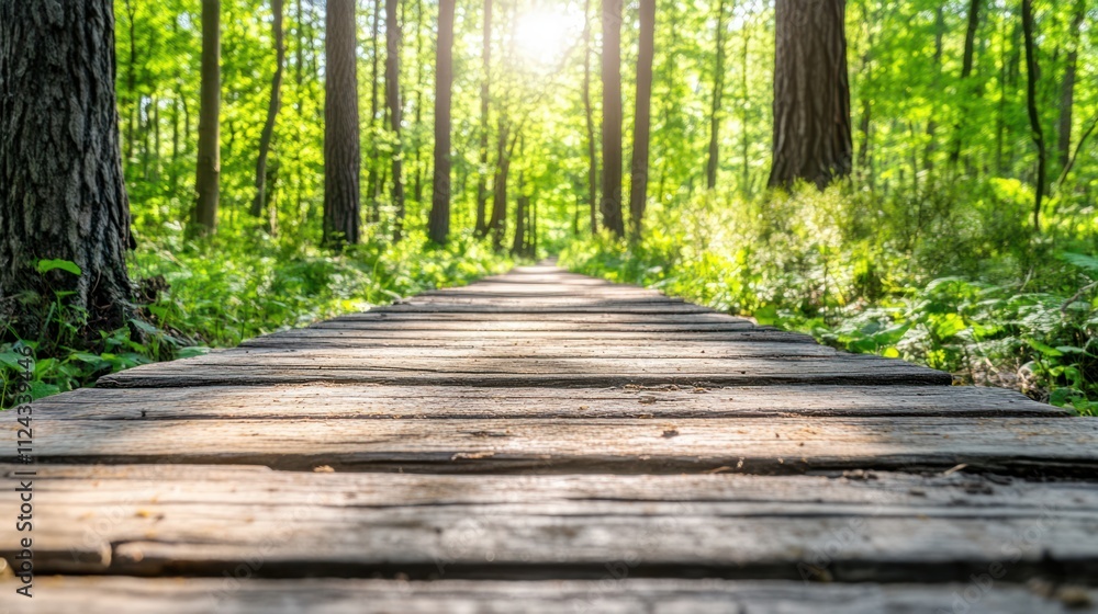 Exploring nature's pathwaytranquil forest walkway serene environment close-up view Exploring nature's pathwaytranquil forest walkway serene environment close-up view