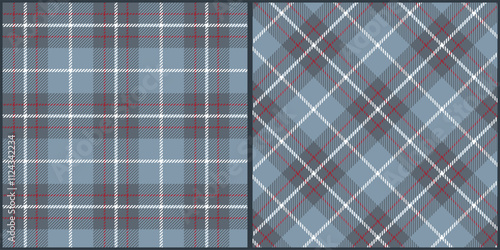 Classic checker buffalo plaid seamless pattern vector. Background graphic tartan check fashion design use for print, texture, cloth, fabric, flannel.