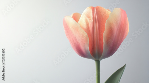 tulip flower. tulip flower on white background