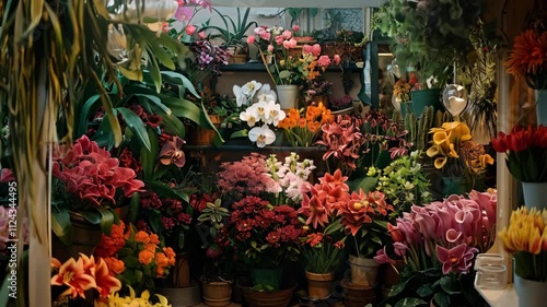 Wallpaper Mural interior of beautiful flowers shop Torontodigital.ca