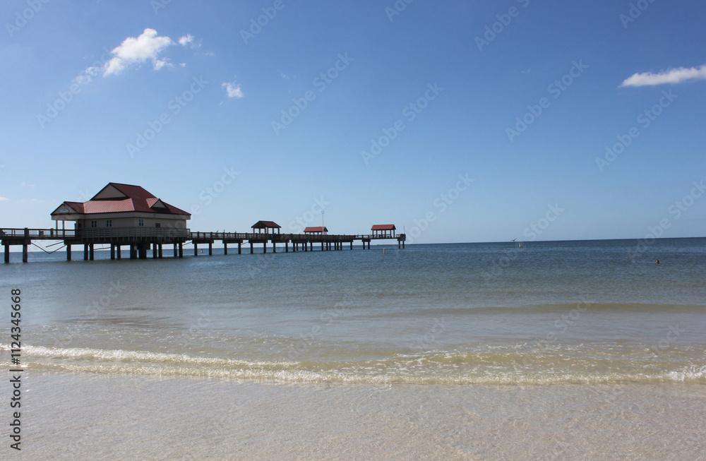 Boardwalk and Pier at Clearwater Beach Florida Boardwalk and Pier at Clearwater Beach Florida