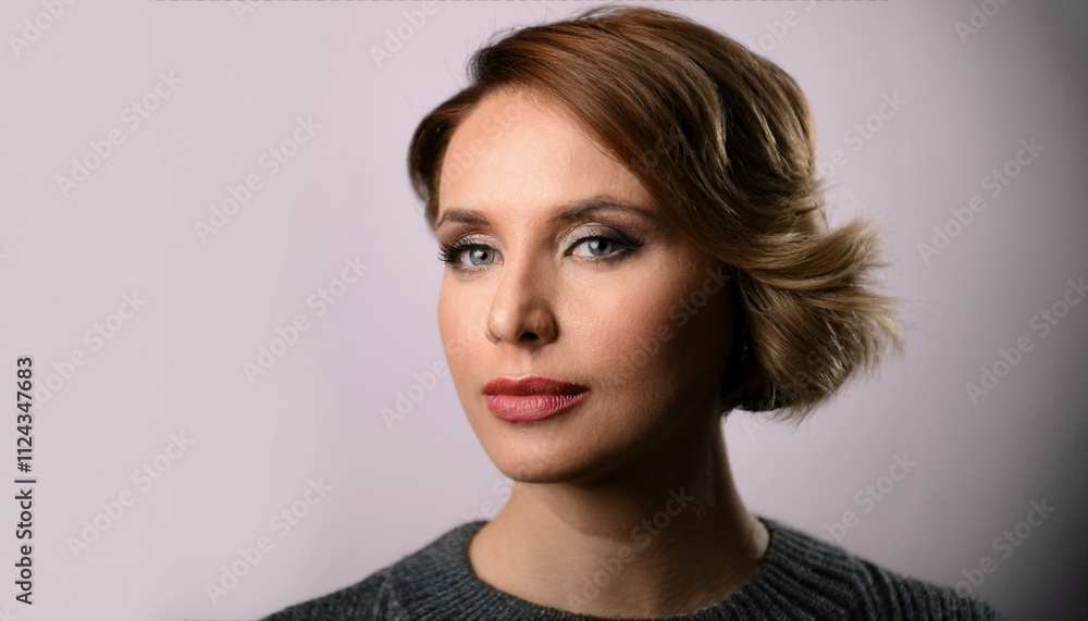 Suspicious Curiosity
A woman with one eyebrow raised and her lips pursed slightly to the side, as if questioning something. Her eyes are sharp and focused, with a clean white background that keeps the