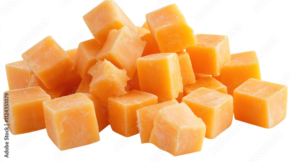 cheeses on white background. cheese cubes on white background cheeses on white background. cheese cubes on white background