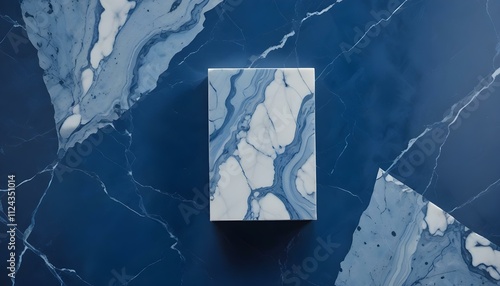 Clear Plain Shiny Warm Soft Vintage Bokeh Cloudy Wave Like Geometric Blue Background or Texture