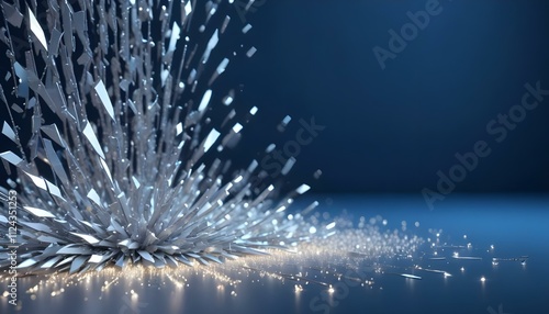 Clear Plain Shiny Warm Soft Vintage Bokeh Cloudy Wave Like Geometric Blue Background or Texture