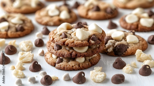 Delicious double chocolate chip cookies.