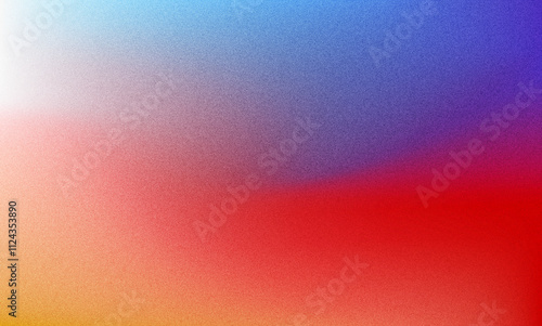 Blue red blue grainy gradient background noise texture smooth abstract header poster banner backdrop design