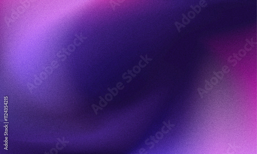 Dynamic blue and purple blend colors grainy abstract gradient background