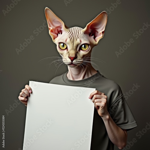 Anthropomorphic sphynx cat ...