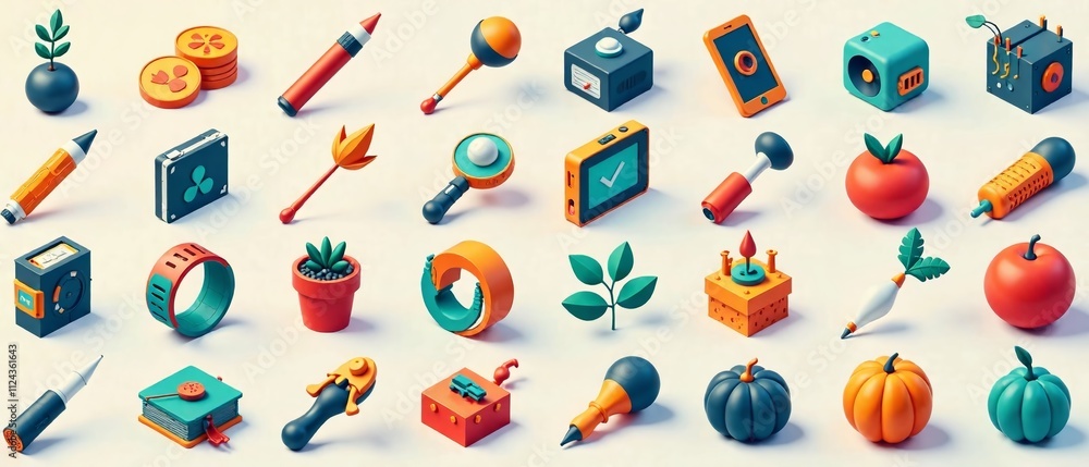 25 Essential Flat Color UI App Icons - Modern Design Collection 25 Essential Flat Color UI App Icons - Modern Design Collection