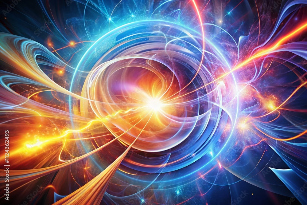 Obraz premium Abstract Energy Flow - Kinetic Arrows Motion Illustration