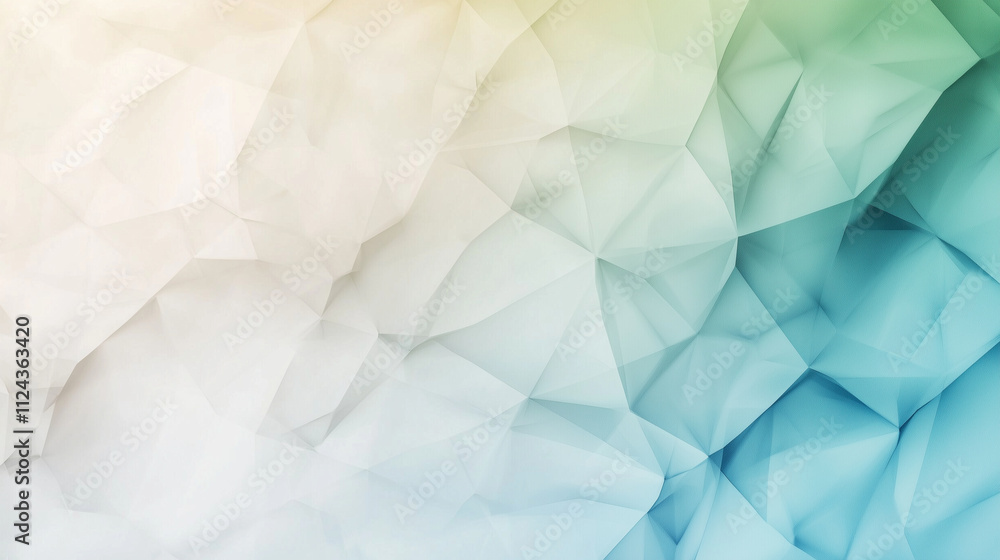 Fototapeta premium An abstract background of glowing interconnected nodes and dynamic pathways in shades of blue and green, symbolizing business growth and development, with ample copy space on the r