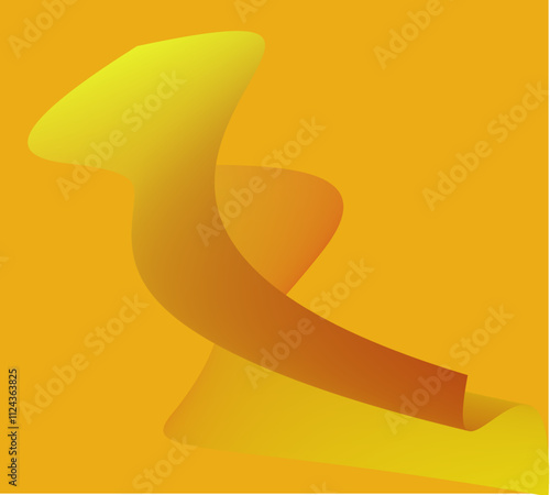 abstract orange background with orange and yellow waves