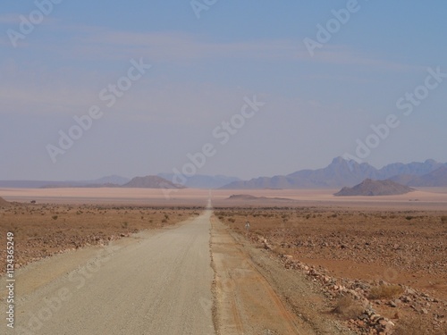 road into desert in Africa