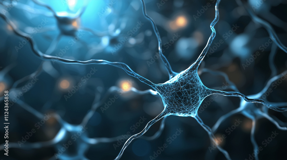 A radiant digital AI core, composed of intricate blue neural networks and pathways, floats in the center of an abstract blue bokeh background, representing AI-driven data insights. A radiant digital AI core, composed of intricate blue neural networks and pathways, floats in the center of an abstract blue bokeh background, representing AI-driven data insights.