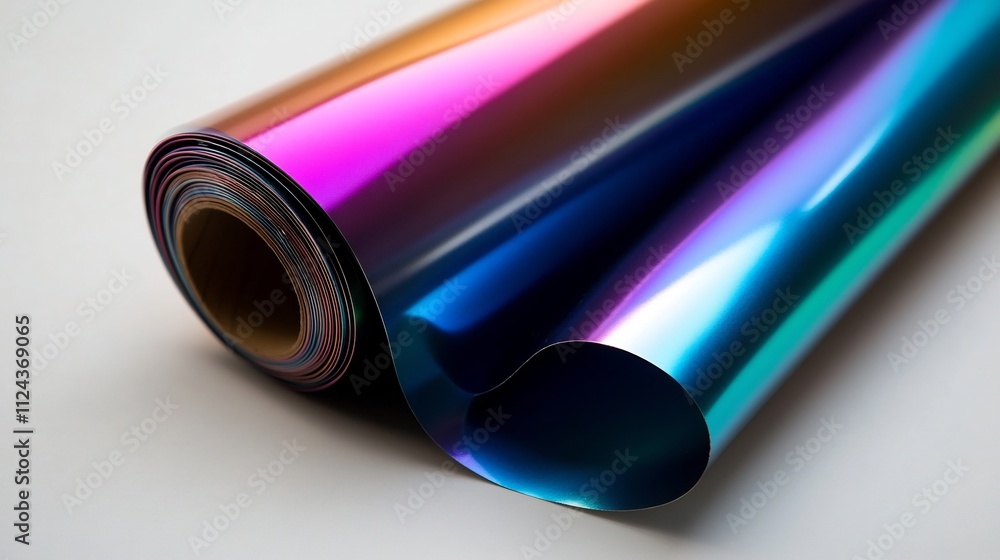 Iridescent Roll of Film: A Symphony of Colors Iridescent Roll of Film: A Symphony of Colors