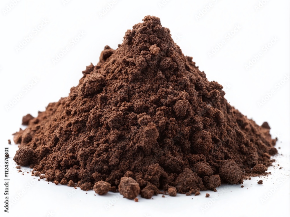 Earth Soil Heap Isolated on White Background - High Detail Portrait Photography Earth Soil Heap Isolated on White Background - High Detail Portrait Photography