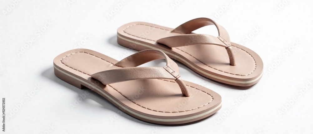Flip Flops Illustration Set - Top & Side Views - Modern Design Flip Flops Illustration Set - Top & Side Views - Modern Design