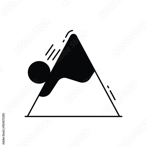 Avalanche vector icon