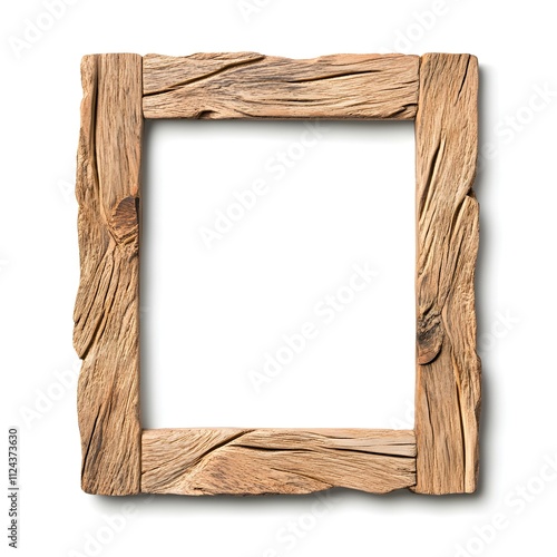 Rustic Wooden Picture Frame: A weathered and reclaimed wooden picture frame adds a touch of rustic charm to any home decor. photo