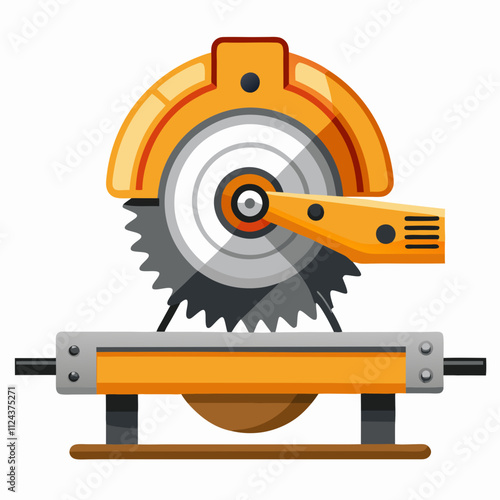 miter saw blade isolated on white background