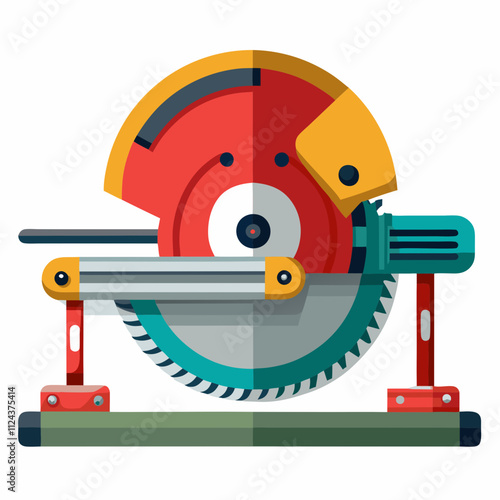 miter saw blade isolated on white background