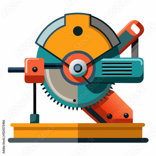 miter saw blade isolated on white background