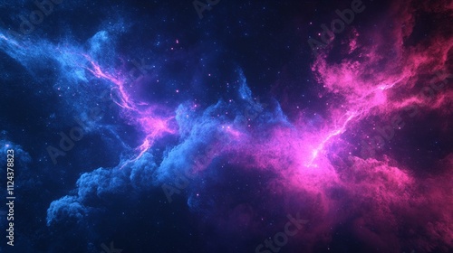 Wallpaper Mural Electric blue and pink lightning bursts on Torontodigital.ca