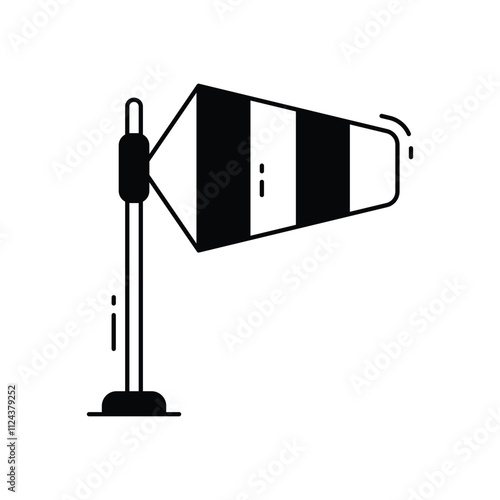 Wind sign vector icon