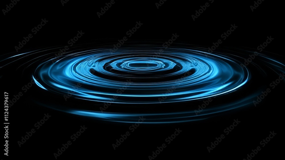 Light blue circles expanding gradually aga Light blue circles expanding gradually aga