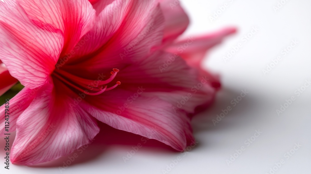 Close-up of a Delicate Pink Amaryllis Flower Close-up of a Delicate Pink Amaryllis Flower