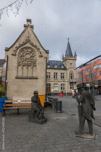 Basaltfiguren Hendrech un Jösef photo