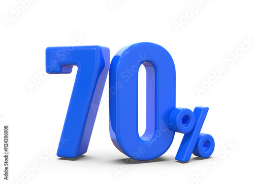 70 Percent offer Blue Number