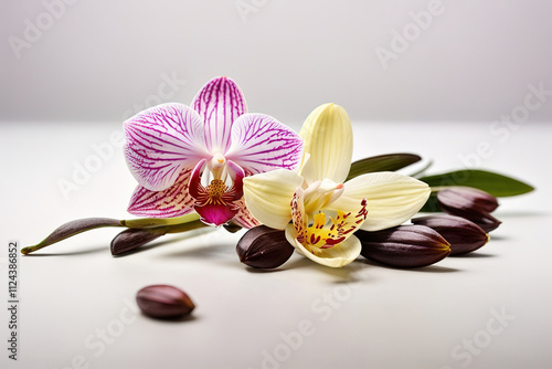 Exceptional View of beautiful blooming orchid flower