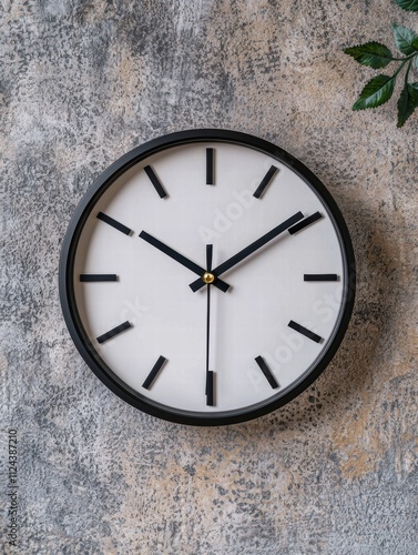 Wallpaper Mural modern minimalist wall clock Torontodigital.ca