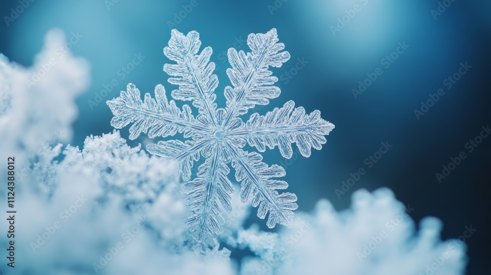 Close up picture of snow flakes Close up picture of snow flakes
