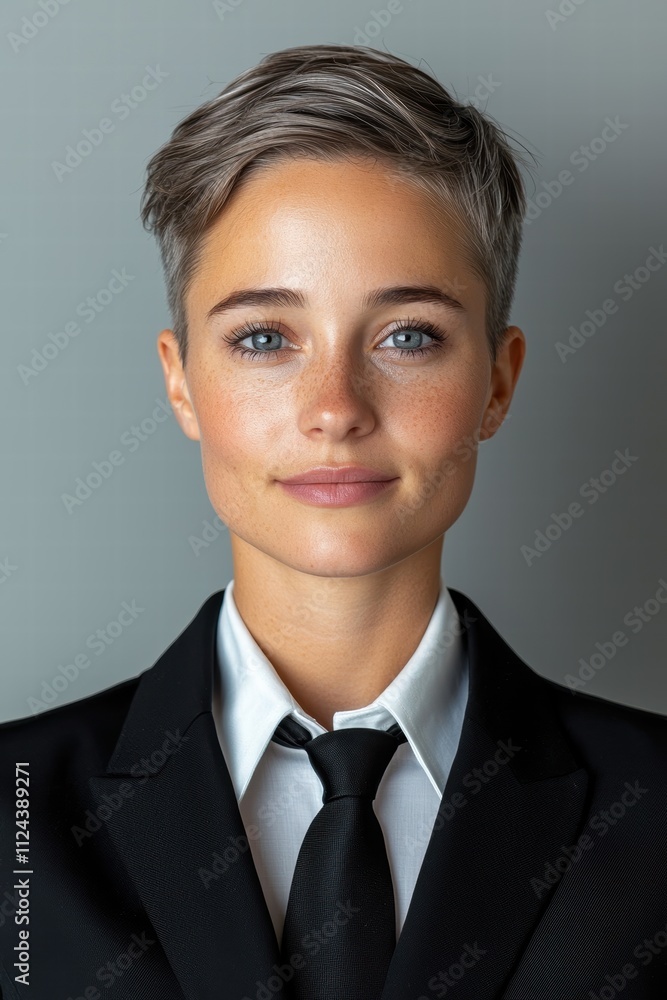 professional woman in suit and tie professional woman in suit and tie