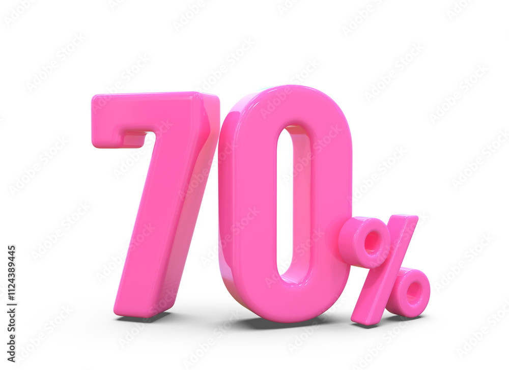 70 Percent offer Discount Pink Number 70 Percent offer Discount Pink Number