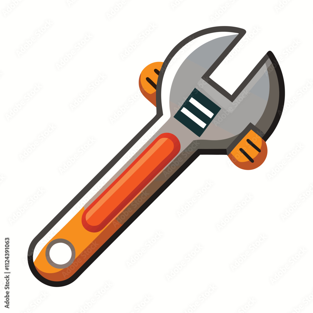 wrench isolated on white background wrench isolated on white background