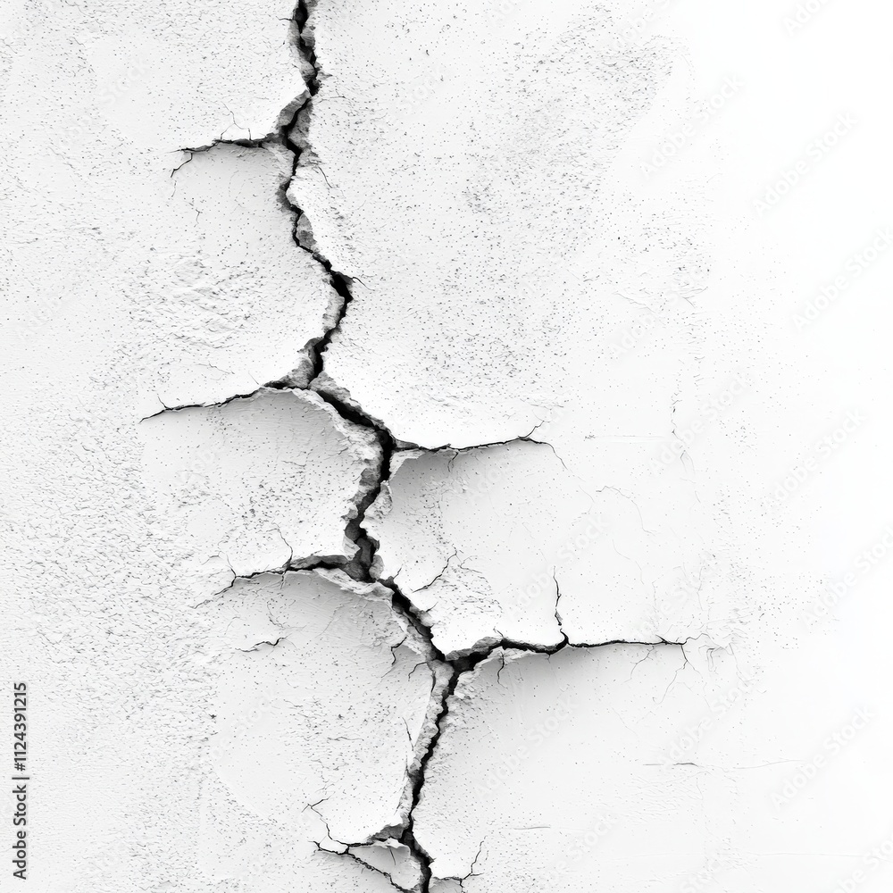 a crack in a white wall a crack in a white wall
