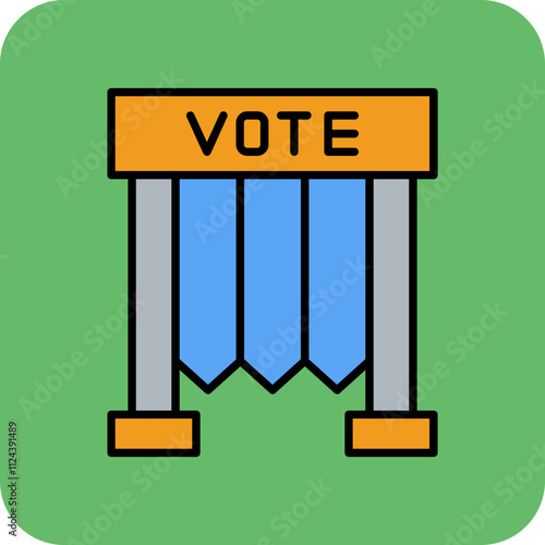 Voting Booth Icon