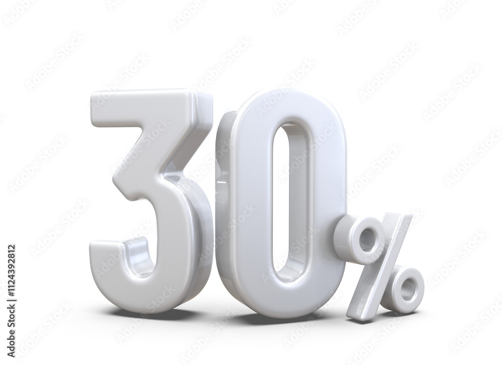 30 Percent offer Discount Silver Number 30 Percent offer Discount Silver Number