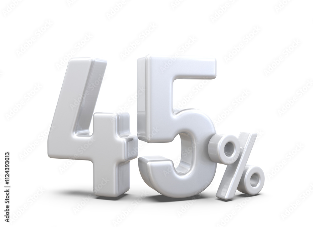 45 Percent offer Discount Silver Number 45 Percent offer Discount Silver Number