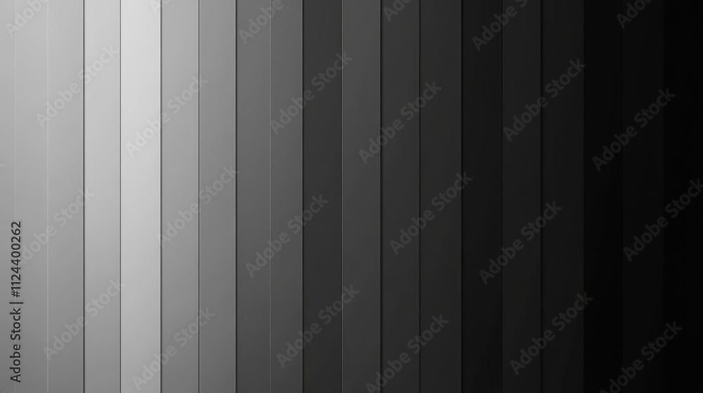 Gradation of Grey Shades with Vertical Stripes in Monochrome Design Gradation of Grey Shades with Vertical Stripes in Monochrome Design