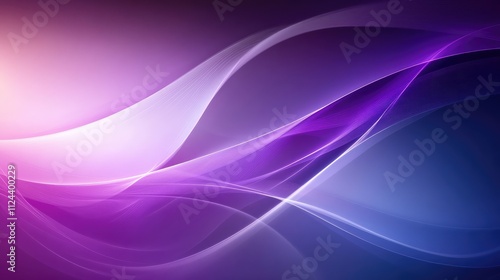 Abstract Wave Patterns in Shades of Purple and Blue for Backgrounds