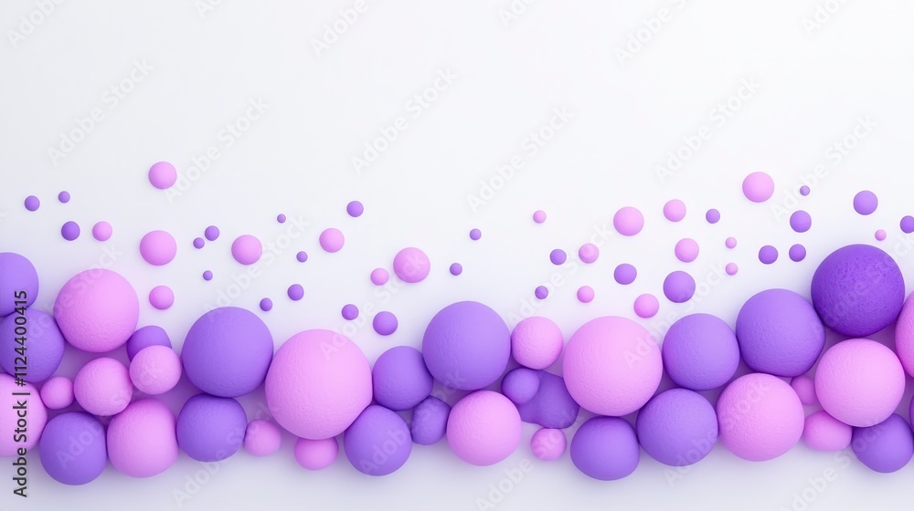 Abstract Lavender Purple 3D Sphere Background Abstract Lavender Purple 3D Sphere Background