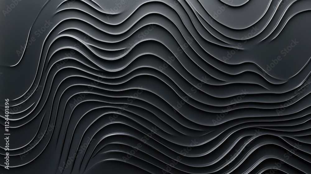 Abstract Black Waves Pattern Background for Modern Designs Abstract Black Waves Pattern Background for Modern Designs