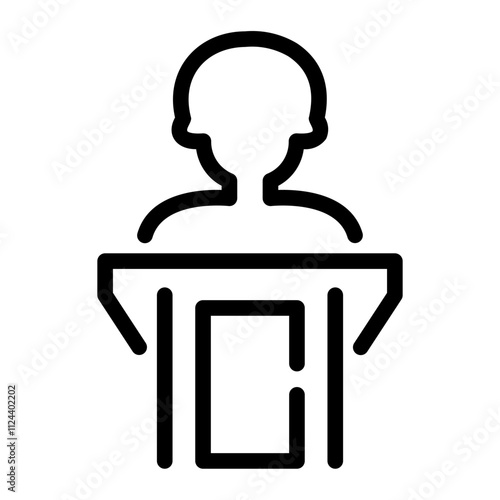 eyewitness Line Icon