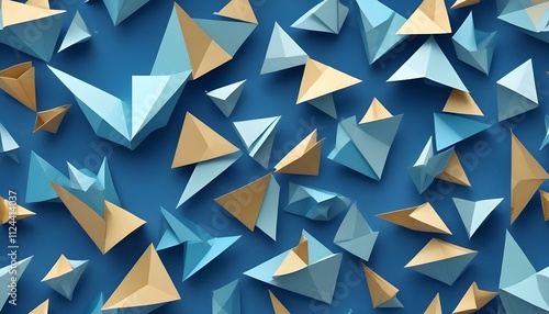 Clear Plain Shiny Warm Soft Vintage Bokeh Cloudy Wave Like Geometric Blue Background or Texture